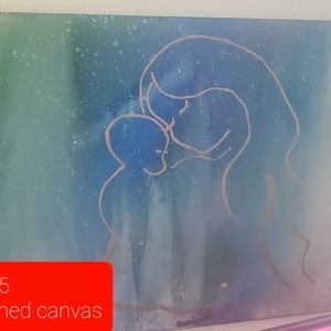 Hand Painted mother child